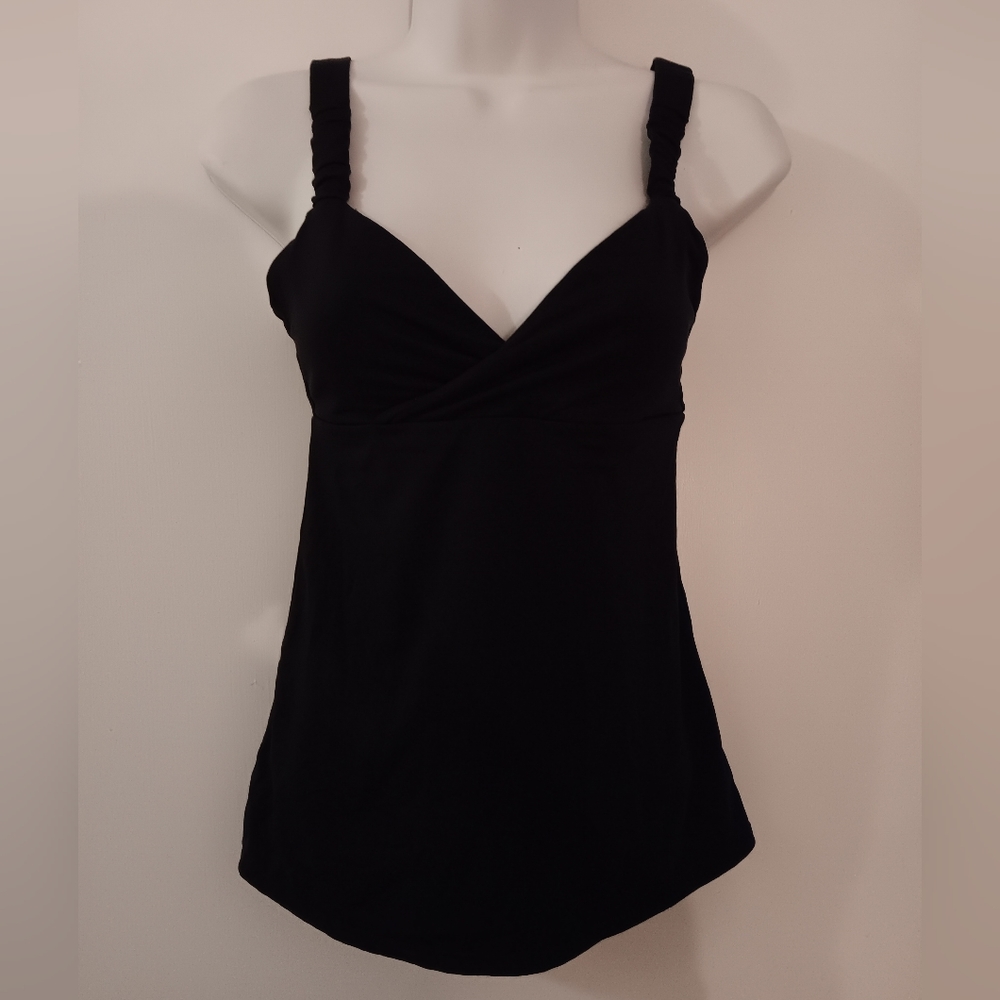 Fabletics Shirt Womens XXS Black Top Tipe Blouse